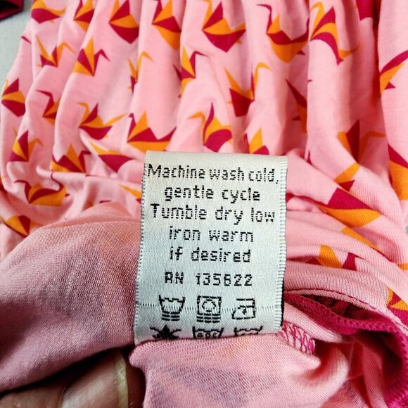 KicKee Pants Lotus Origami Crane Long Sleeve Classic Swing Dress 12-18 Months - Picture 9 of 11